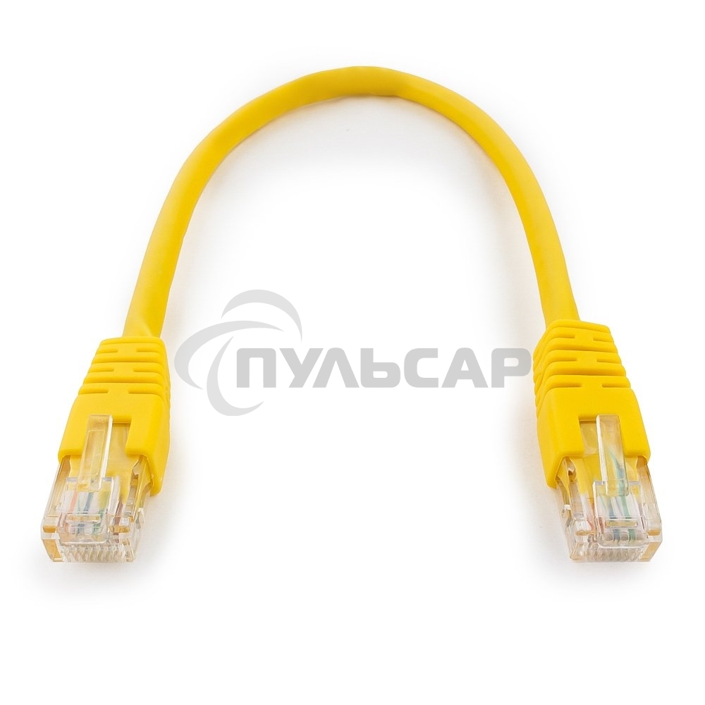 Патч-корд UTP Cablexpert кат.6, 0.25м, литой, многожильный, желтый