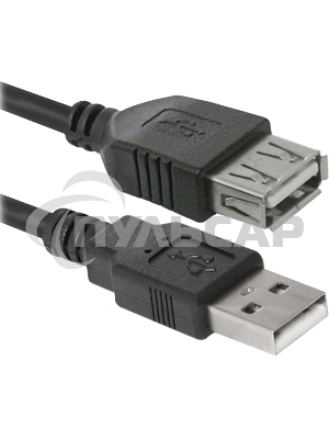 Кабель USB Defender USB02-10 USB2.0 AM-AF, 3.0м