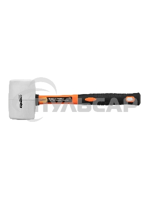 Киянка резиновая, 450г, белая резина, фибергласовая рукоятка Sparta