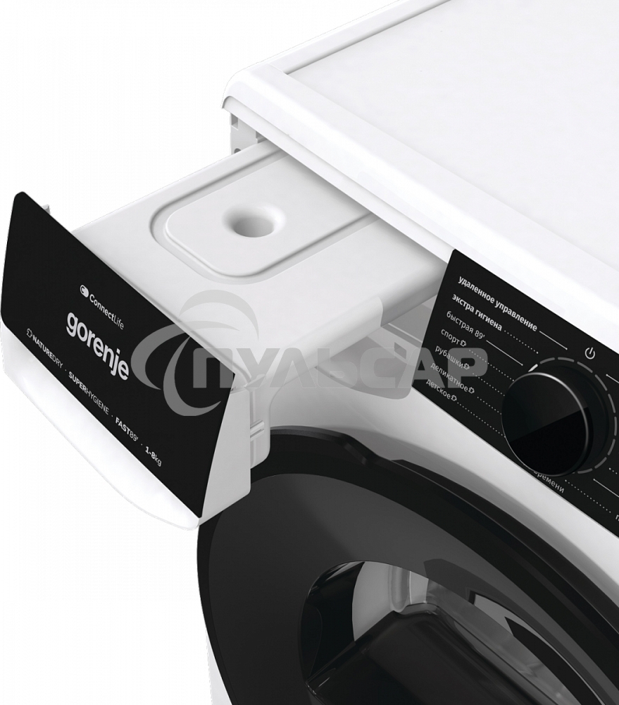 Сушильная машина Gorenje DPNA82WIFI/C белый, 8 кг, сушка - конденсационная, программ - 15, 60 x 85 x 65.3 см