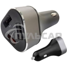 Автомобильное зарядное устройство ACD ACD-C233-X3B черный 23Вт, 3xUSB 1QC+2Smart, 3.6~12В, 3А RTL