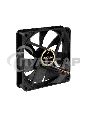 Вентилятор для корпуса ExeGate EX14025B4P-PWM черный, 140 мм, 1200 об/мин, 28 дБ, 4 pin