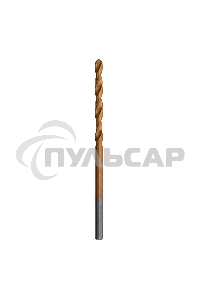 Сверло по металлу Matrix, 2,5 мм, HSS, нитридтитановое покрытие, цилиндрический хвостовик