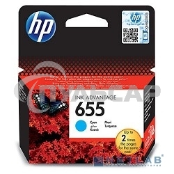 Картридж струйный HP 655 CZ110AE голубой для HP DJ IA 3525/4615/4625/5525/6525 (600стр.)
