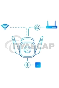 Видеокамера IP TP-Link Tapo C310 белый 3MP indoor & outdoor IP camera, 30m Night Vision, IP66 dust & waterproof, Motion Detection and Notification, 2-way Audio, supports Micro SD card storage, easy setup with APP