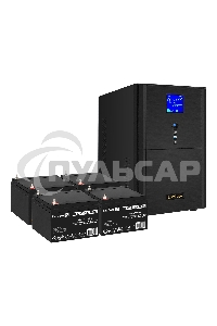 Комплект Источник бесперебойного питания EX295991RUS + батарея 26Aч EX282970RUS 4шт (инвертор, синус, для котла) ExeGate SineTower SZ-5000.LCD.AVR.2SH.1C13.T.RJ.USB <5000VA/4000W, чистый синусоида, LCD дисплей, AVR, 2*Schuko+1*C13+клеммы, RJ45/11, USB, ли
