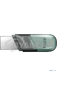 Флешка USB Sandisk 128 Gb iXpand Flip SDIX90N-128G-GN6NE USB3.1 зеленый/серебристый