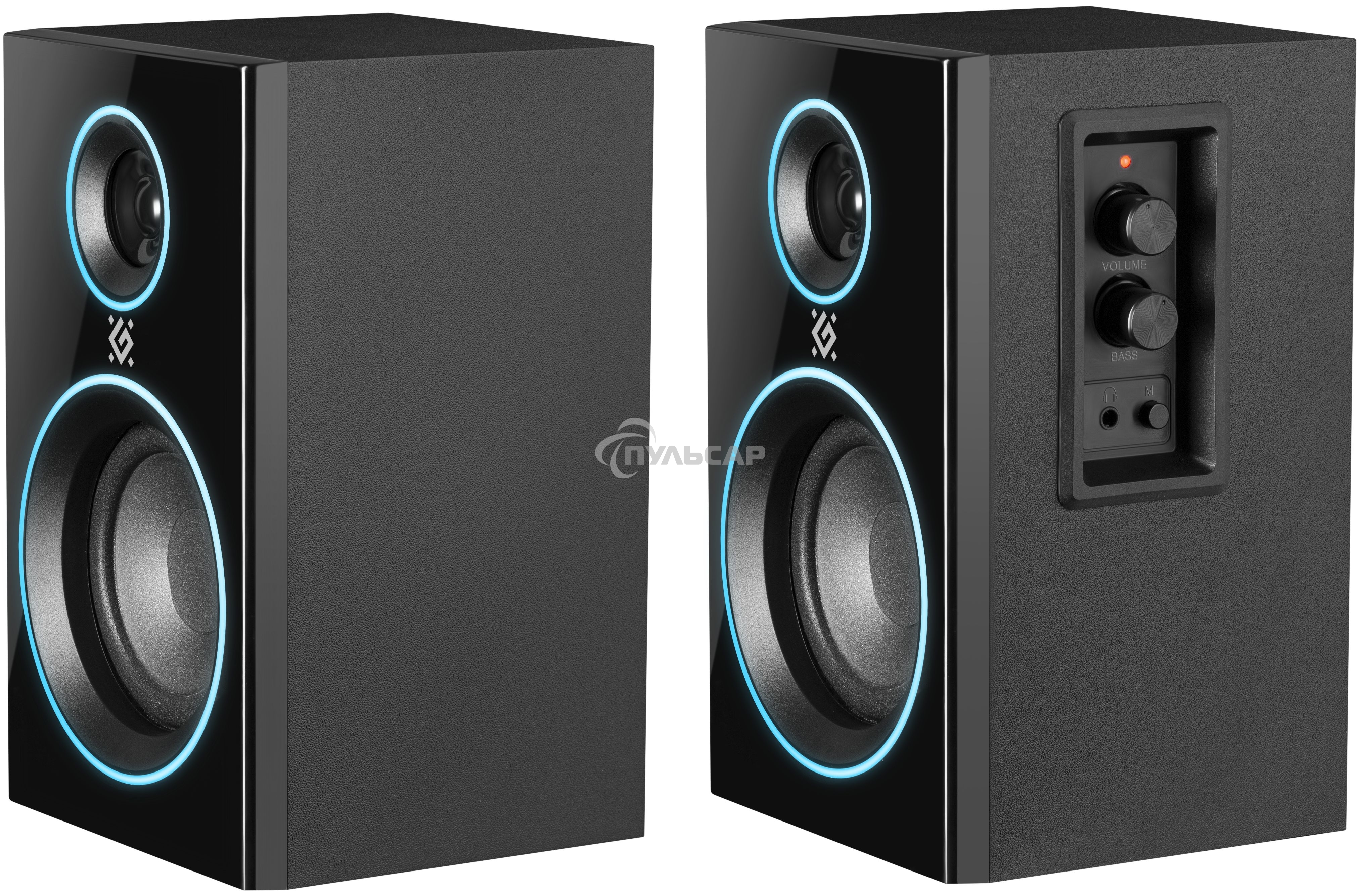 Акустическая 2.0 система Defender Solar 12 12 Вт, подсветка, BT, 230В