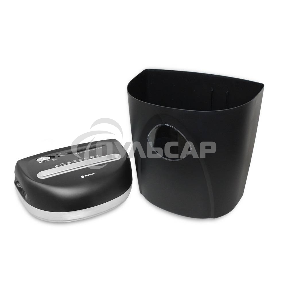 Шредер ГЕЛЕОС Уничтожитель документов УП23-4 DIN P-4 (4 ур-нь секр.), фрагмент 3,9х35мм, 14-16 лист (70г/м2), CD/пл.карты/скрепки/скобы, 23 л.