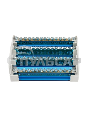 Шина на DIN-рейку в корпусе (кросс-модуль) 4х15 Rexant