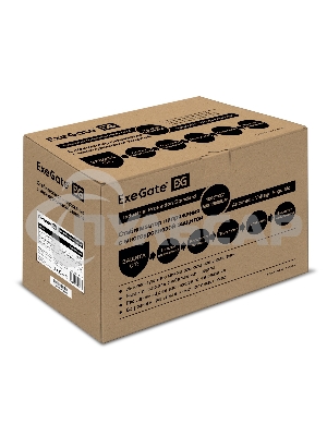 Стабилизатор напряжения ExeGate Expert AS-2000 (2000ВА, вход 140...260В, двойная цифр. индикация вход/вых. напряжения, выход 220В±8%, КПД 98%, 5 уровней защиты, задержка, метал. корпус, 2 евророзетки, RTL)