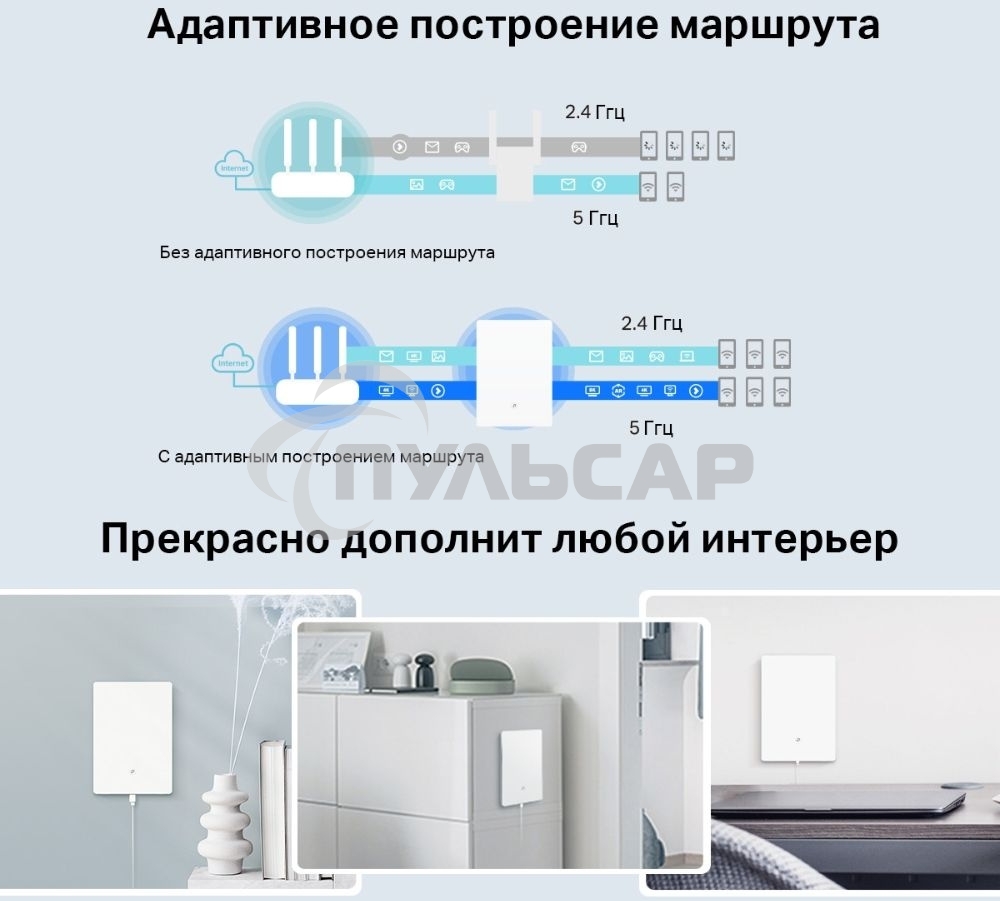 Повторитель беспроводного сигнала TP-Link Archer Air E5 AX3000 Wi-Fi белый