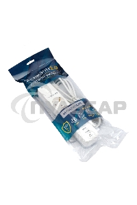 Сетевой фильтр Гарнизон EPS-3-CU2-W-2 2.0 Мультипорт 3р, 10А, 1xType-C PD, 2 х USB QC, 2м, ур.защиты 2+, белый, пак (21448)