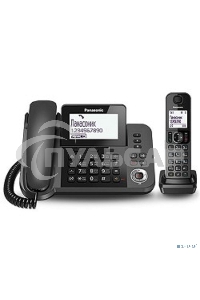 Телефон беспроводной (DECT) Panasonic KX-TGF320RUM серый металлик автооветчик АОН