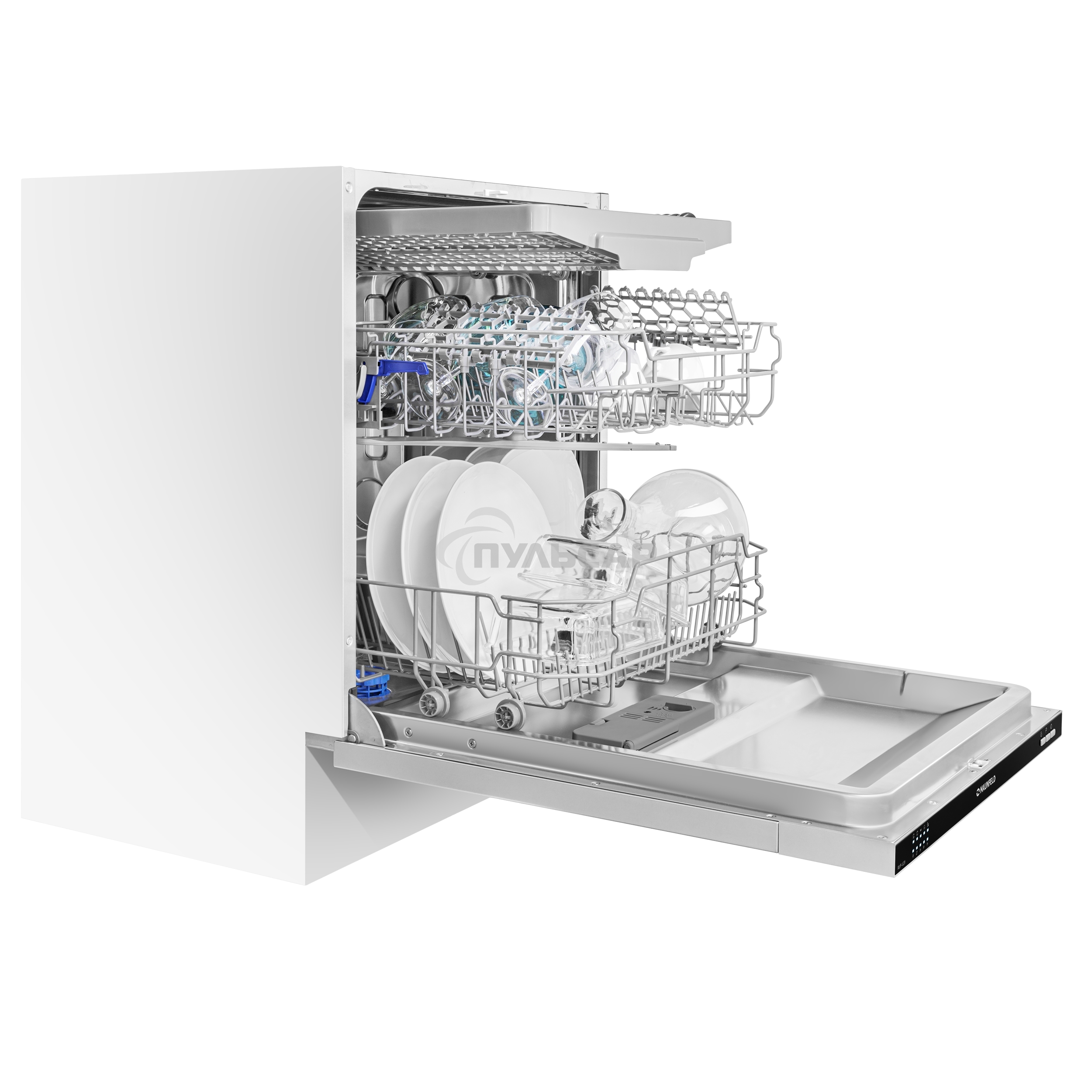 Встраиваемая посудомоечная машина Maunfeld MLP-123I, черный, 59.8 см, 14 компл., 49 дБ, класс A++