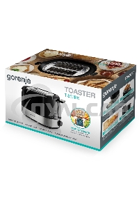 Тостер Gorenje T850BK 850Вт черный/серебристый