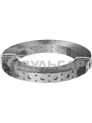 Лента перфорированная 12х0,55, оцинкованная прямая (25 м) - накл. 123882 Tech-KREP