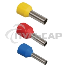 Наконечник-гильза Е2508 2.5кв.мм син. (уп.20шт) IEK UGN10-4-D25-04-08 Наконечник-гильза Е2508 2.5кв.мм син. (уп.20шт) IEK UGN10-4-D25-04-08