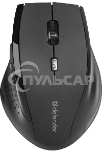 Мышь беспроводная Defender Accura MM-365 черный, 1600 dpi, радиоканал, USB, кнопки - 6