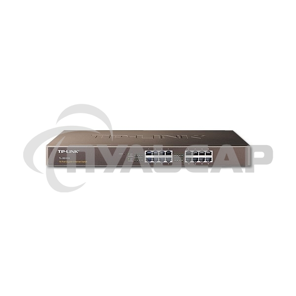 Коммутатор TP-Link SMB TL-SG1016 Коммутатор 16-port Gigabit Switch, 1U 19-inch rack-mountable steel case