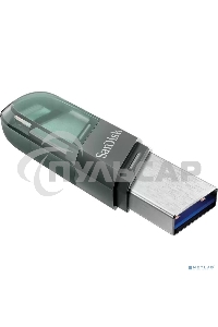 Флешка USB Sandisk 128 Gb iXpand Flip SDIX90N-128G-GN6NE USB3.1 зеленый/серебристый