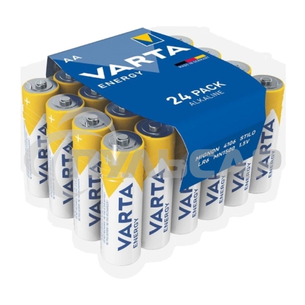 Батарея Varta Energy LR6 AA (24шт) блистер