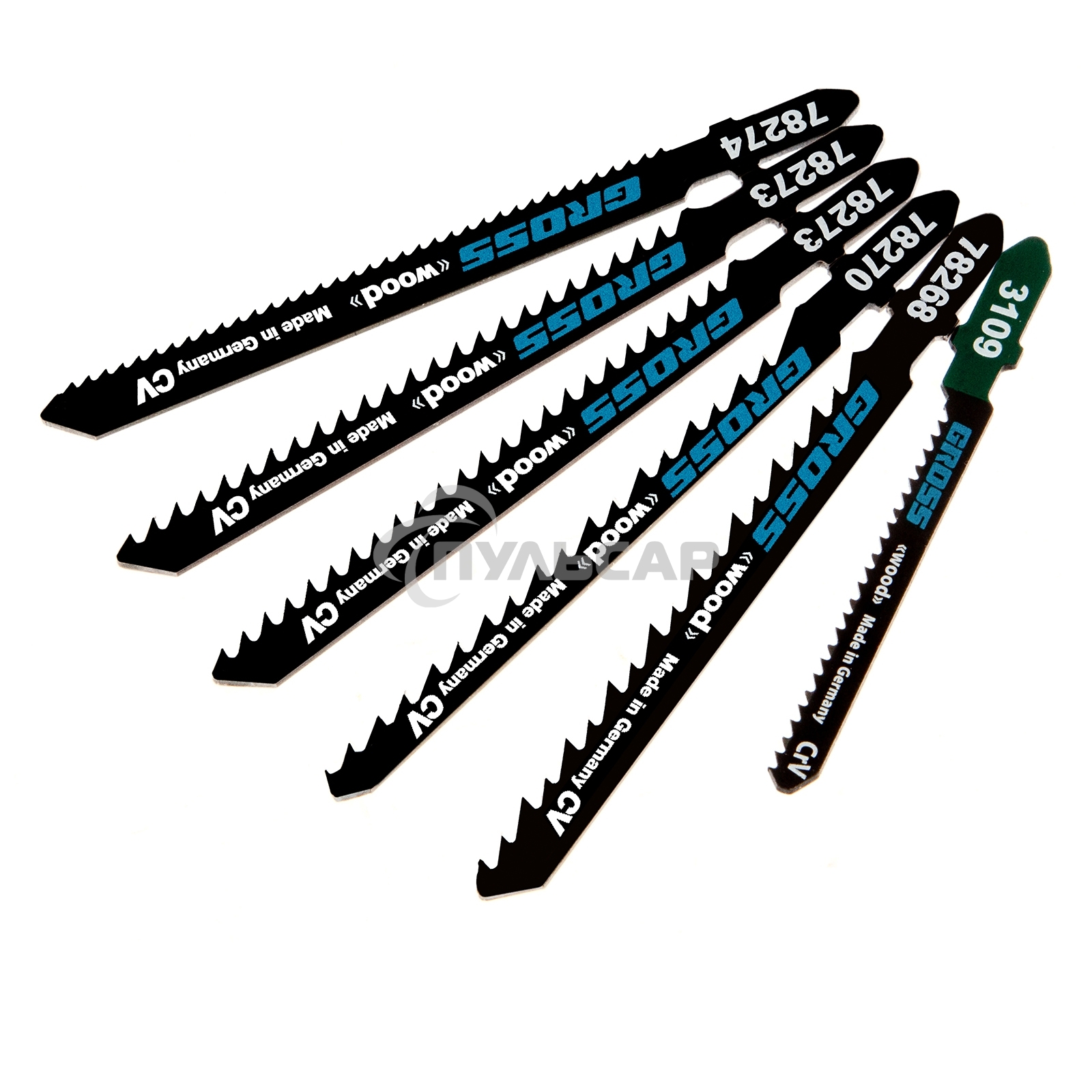 Набор полотен для электролобзика по дереву, 6шт., DIY, пластиковый кейс Gross