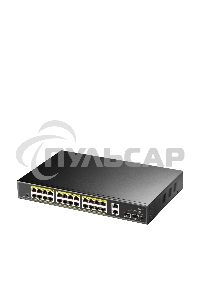 Коммутатор Cudy GS1026PS2, (L2) 26x1Gbит/с 2xКомбо(1000BASE-T/SFP), 2SFP, 24PoE, 300W, неуправляемый