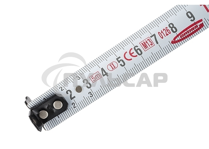 Рулетка GROSS 31123''doppelhaken'' 5м x 19мм двухсторонний зацеп нейлон двуст. шкала автоматич