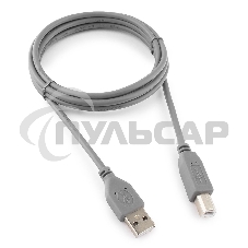 Кабель USB2.0 Pro Cablexpert CCP-USB2-AMBM-6G, AM/BM, 1.8м, экран, серый