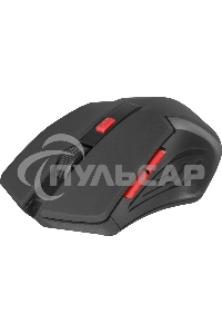 Мышь беспроводная Defender Accura MM-275 красный, 1600 dpi, радиоканал, USB, кнопки - 6