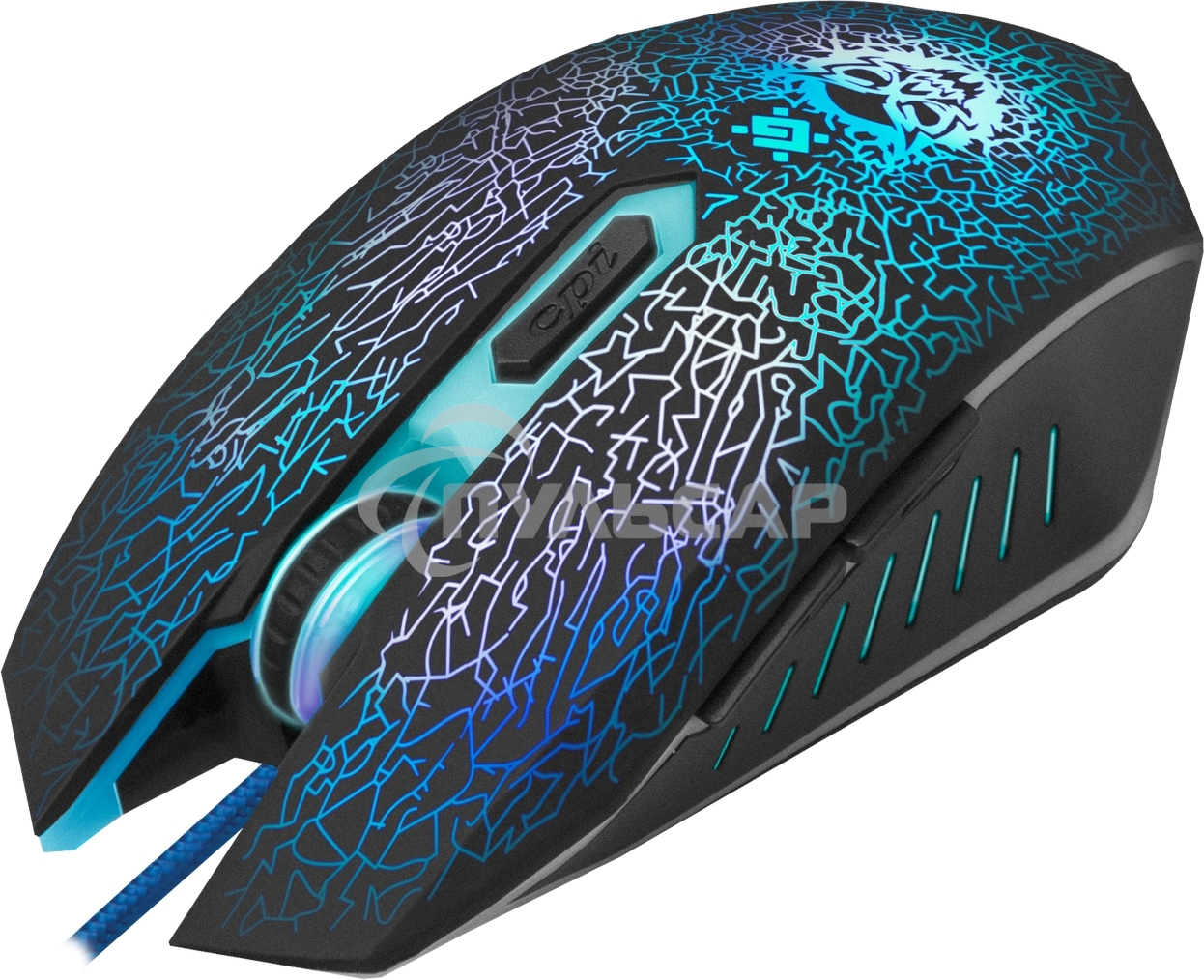 Мышь проводная Defender Shock GM-110L черный, 3200 dpi, USB, кнопки - 6