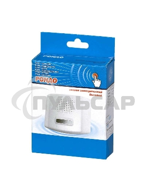 Звонок проводной Рондо соловей 220В 80-90дБА бел. Тритон РН-05