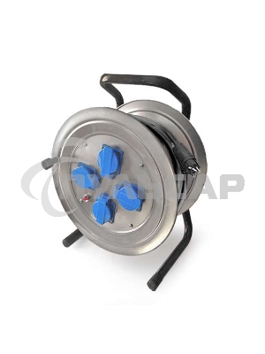 Удлинитель Союз ТМ сил. на металл. катушке с 4 гн. 4000 Вт з/к КГ IP-44 30м 481S-4003