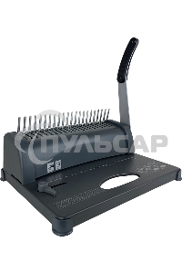 Переплетчик ГЕЛЕОС БП-12 на пластиковую пружину, А4, ручная перфорация 12 листов, переплет макс до 500 л., глубина перфорации 3,5-5,5 мм