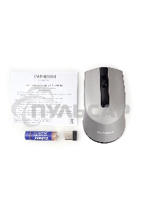 Мышь беспроводная Гарнизон GMW-475 серый, 1000 dpi, радиоканал, USB, кнопки - 3
