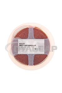 Лента светодиодная 24В, COB 8Вт/м, 320 LED/м, красный, 8мм, 5м, IP20 Rexant