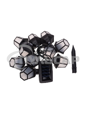 Гирлянда садовая Rexant Дэнлонг, 3000К, встроенный аккумулятор, солнечная панель, коллекция Пекин