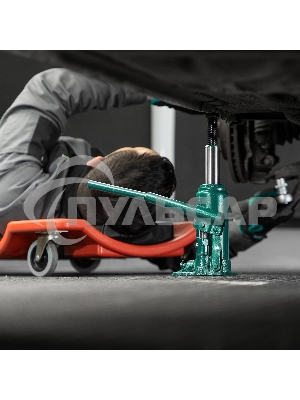 Домкрат гидравлический Сибртех бутылочный, 5т, 180-340мм, в пласт. кейсе