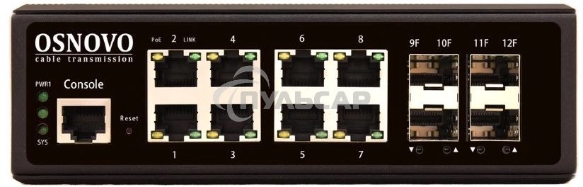 Коммутатор Osnovo SW-70804/IL неуправляемый