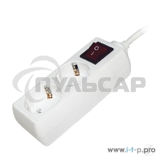 Удлинитель 2х5м с заземл. 16А IP20 У02К с выкл. 2P+PE ИЭК WYP10-16-02-05-ZK-N