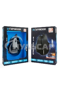Мышь проводная Гарнизон GM-740G черный, 3200 dpi, USB, кнопки - 7