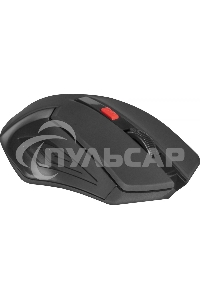 Мышь беспроводная Defender Accura MM-275 красный, 1600 dpi, радиоканал, USB, кнопки - 6