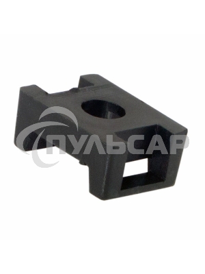 Площадка для крепления стяжки Rexant (ПС-2) 22x16 мм, черная, упаковка 10 шт.