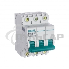Выключатель автоматический модульный Dekraft 3п C 50А 4.5кА ВА-101 11083DEK