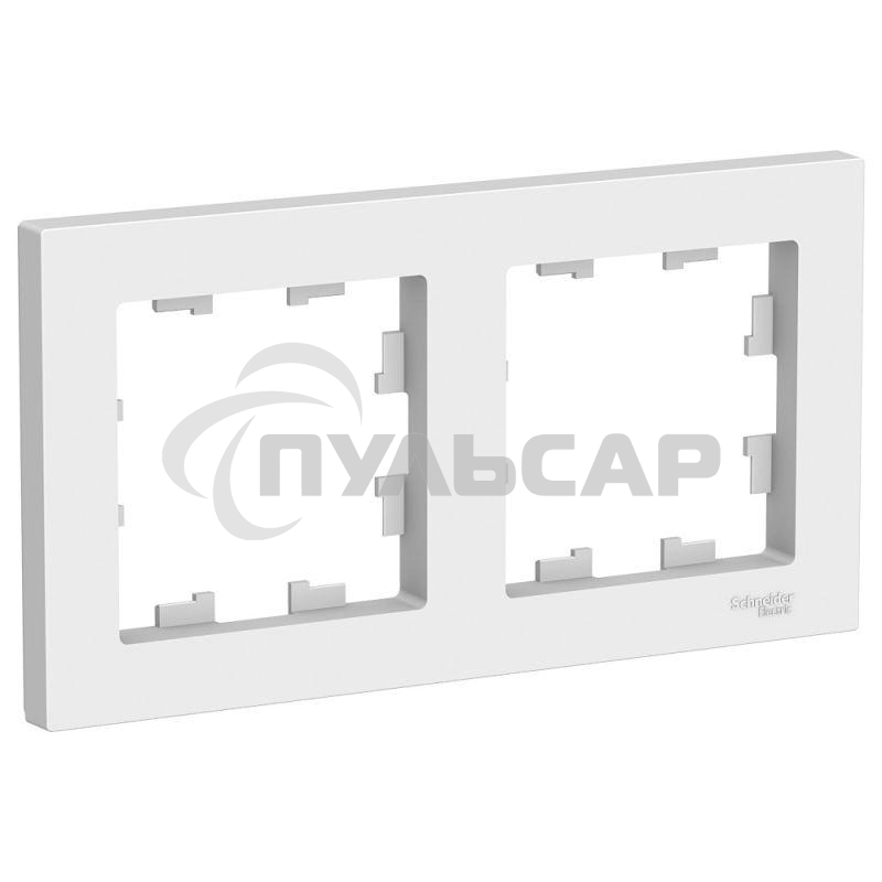 РАМКА Schneider-electric ATLASDESIGN 2-постовая, универсальная, БЕЛЫЙ