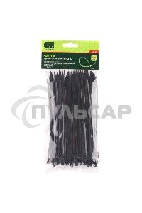 Хомуты, 180 х 3,6 мм, пластиковые, черные, 100 шт. Сибртех