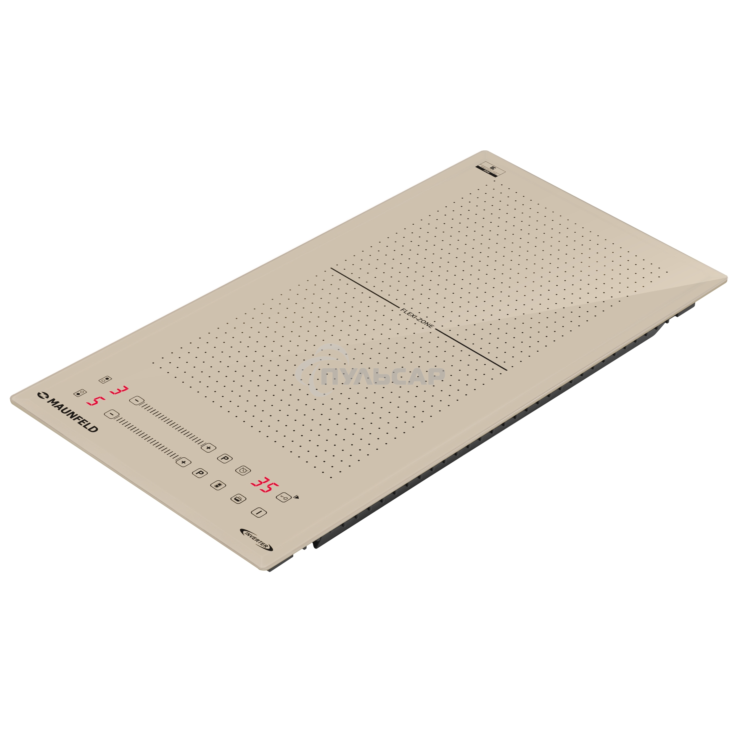 Индукционная варочная панель Maunfeld CVI292S2FBG Inverter независимая, бежевый