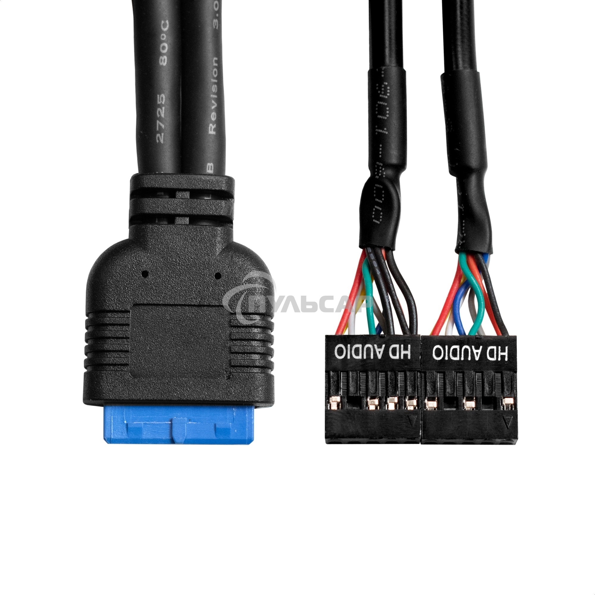 Планка USB на переднюю панель ExeGate U3H-627S, 3,5