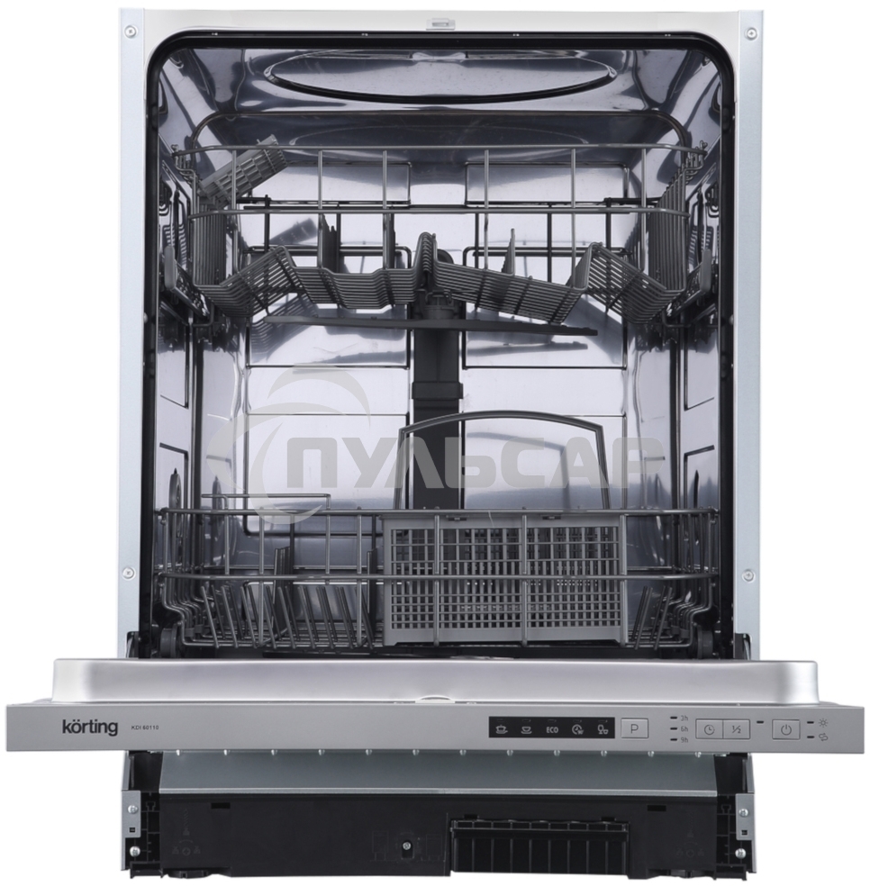 Встраиваемая посудомоечная машина Korting KDI 60110, нержавеющая сталь, 59.8 см, 13 компл., 55 дБ, класс A+